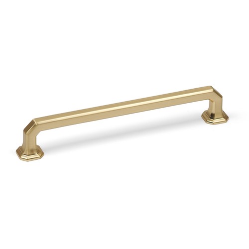 Brass octagon cabinet handles - brass,