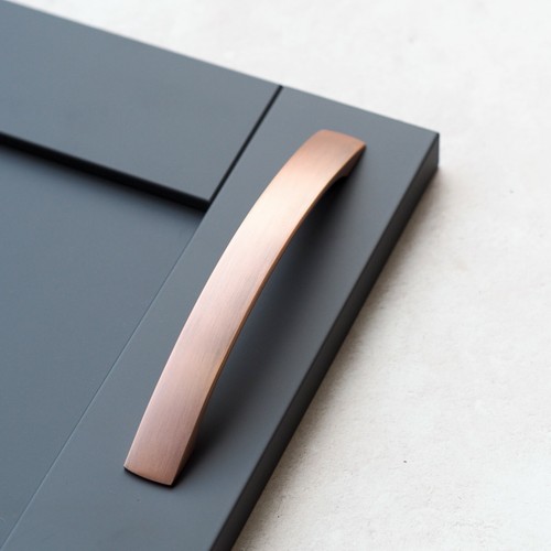 Copper kitchen cupboard handle - copper,