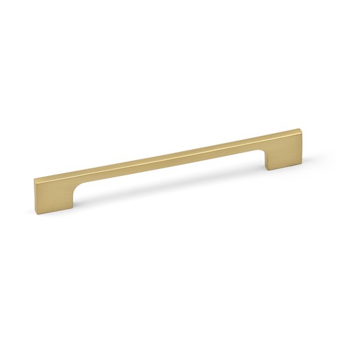 Brushed brass cabinet handles - brass,
