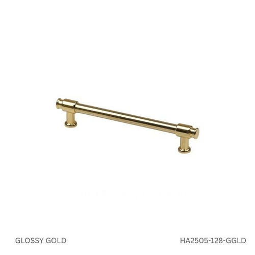Glossy gold kitchen door - kitchen,