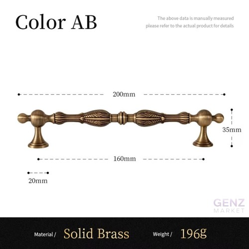Antique brass cabinet handles - antique,