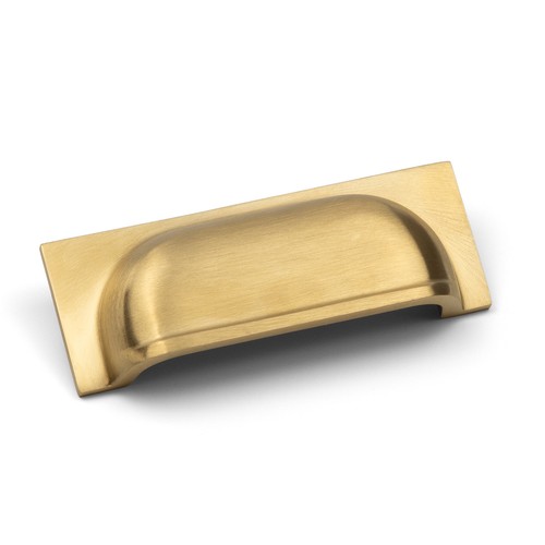 Solid satin brass cabinet - solid,