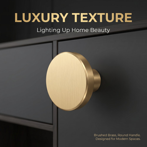 Gold cabinet handles drawer - gold,