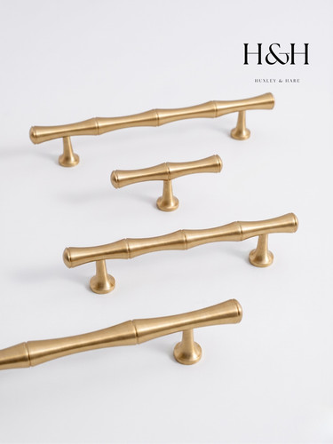 Satin gold bamboo - gold,
