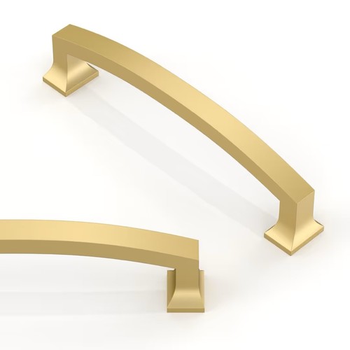 Brushed gold cabinet - brushed, pulls