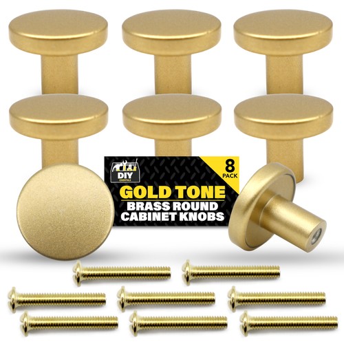 Round solid door knobs - solid,