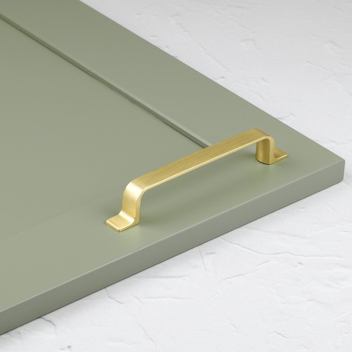 10x 128mm brass handles - 128mm, gold