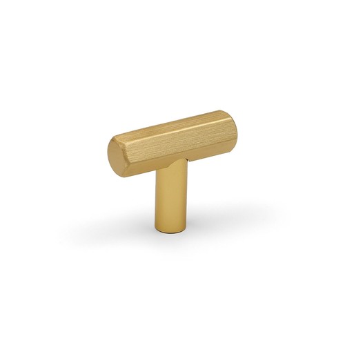 Brass hexagon bar - hexagon, gold