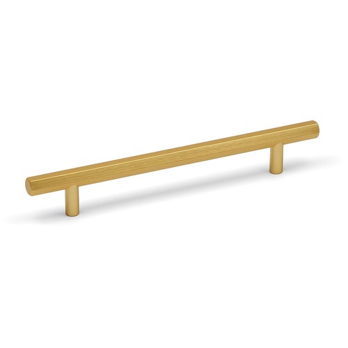 Brass hexagon bar handles gold - handles,