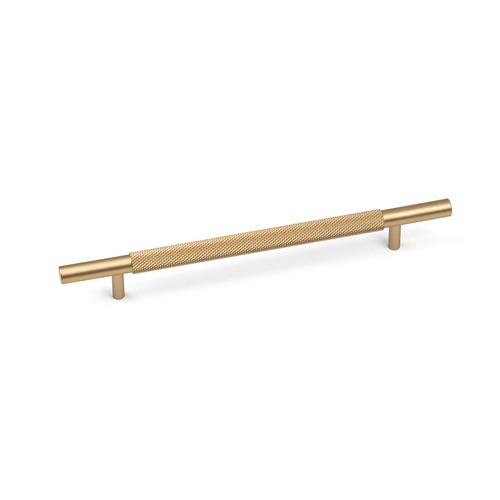 Gold brass knurled bar - brass, handles